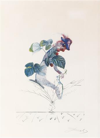 SALVADOR DALÍ Two prints from Floridali (Les Fruits).